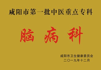 咸陽市第一批中醫重點?？颇X病科
